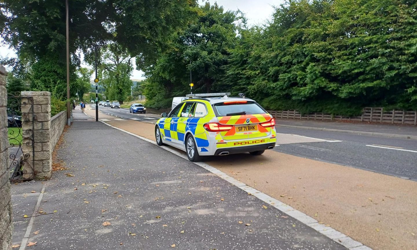 Police on Causewayhead Road in Stirling.