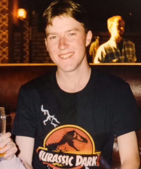 Michael Alexander as a 20-year-old student during his St Andrews New Picture House projectionist years in summer 1993.