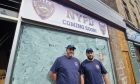 Forrest Alexander (left) and Dale Whyte outside NYPD on Perth Road.