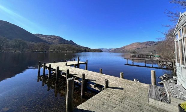 Neish House is on the banks of Loch Earn.