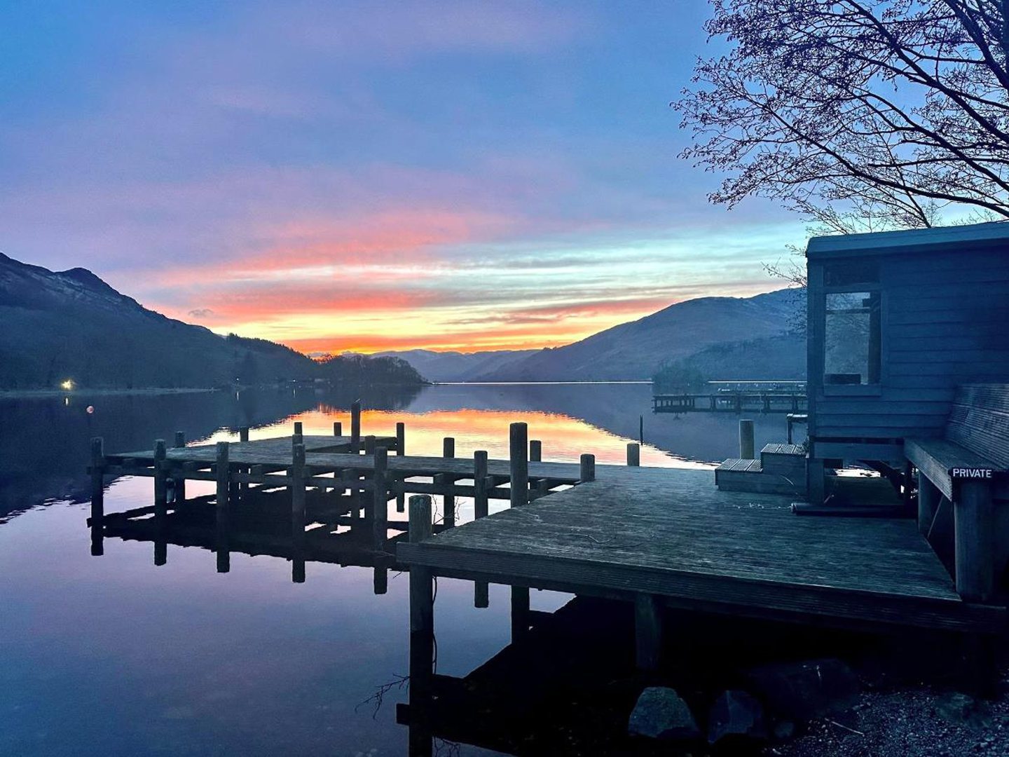 Loch Earn at golden hour