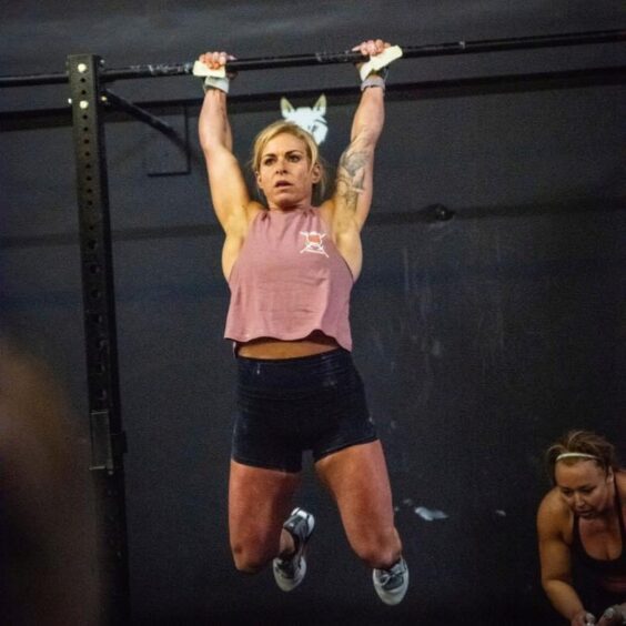 Nicola taking part in Crossfit.