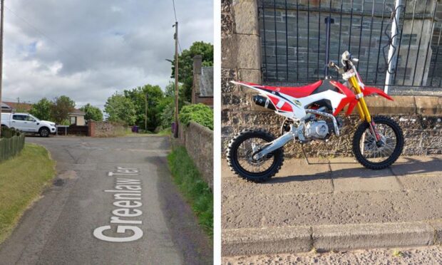 Officers seized the bike from Barry, Carnoustie