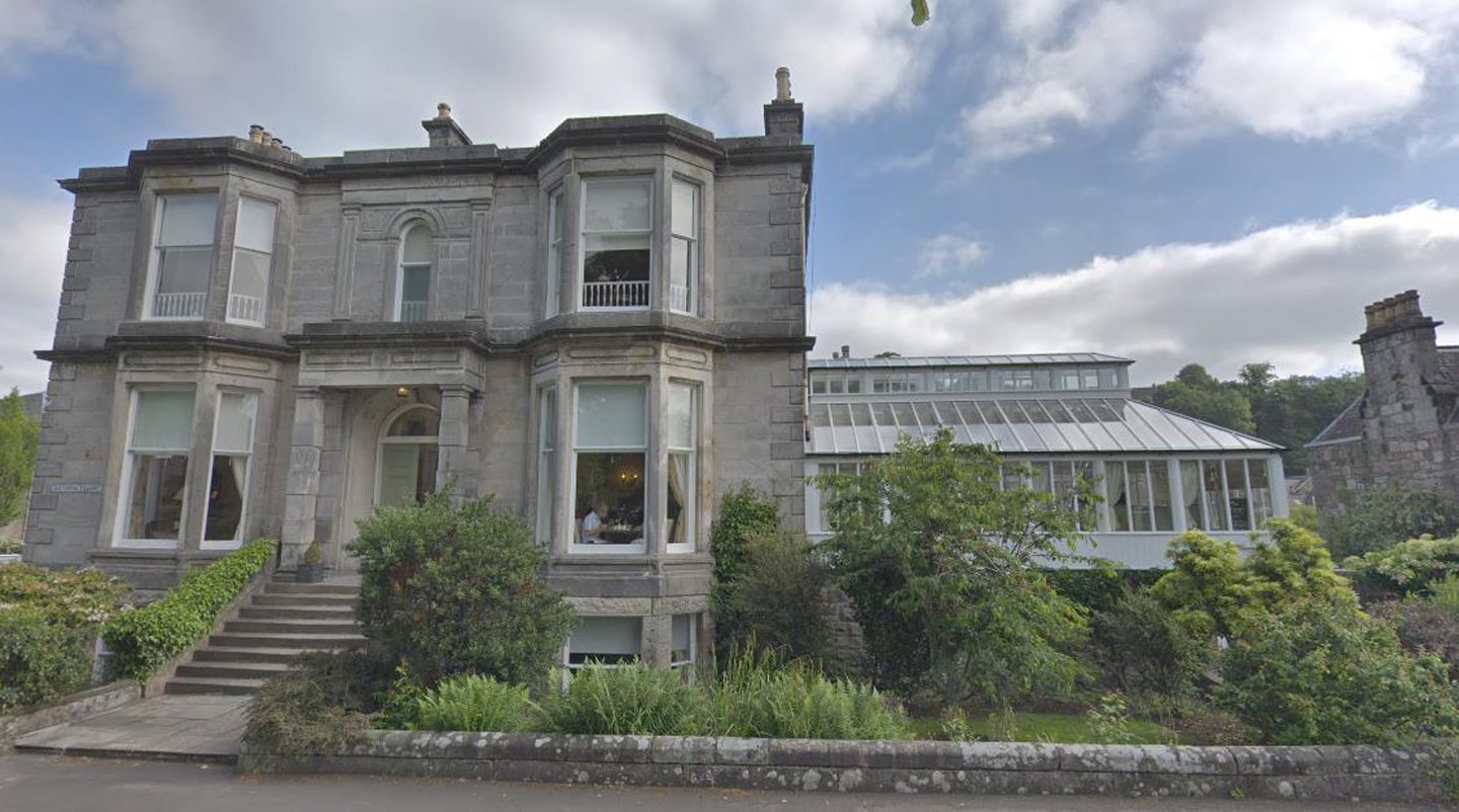 The exterior of The Orangery restaurant and Victoria Square hotel in Stirling