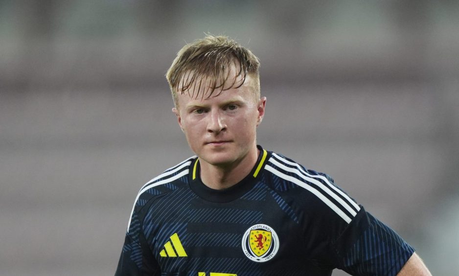 Lyall Cameron stars for Scotland U/21s 