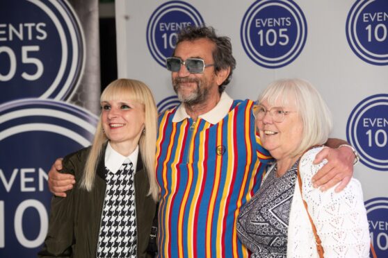 Phil Daniels with VIP guests Sharon Dickson and Sheena Bannerman. Image: Alan Richardson