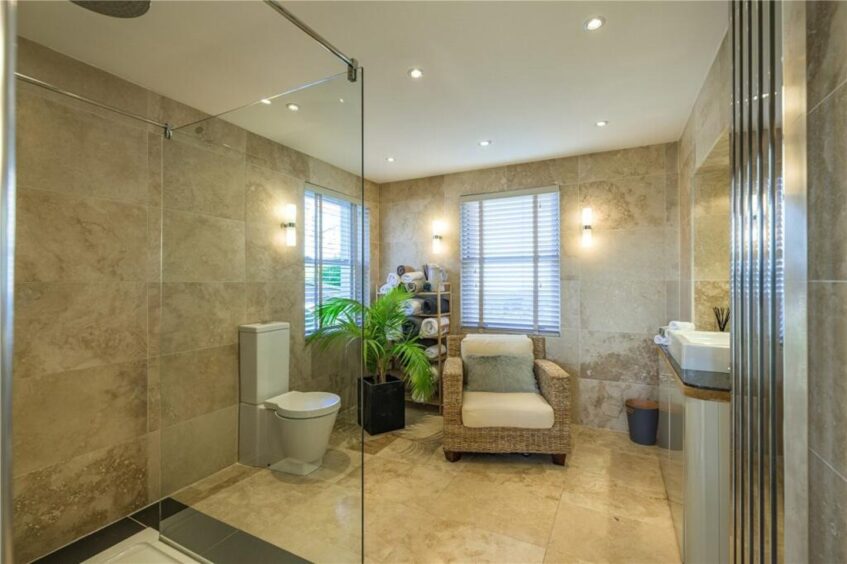 The family shower room. 