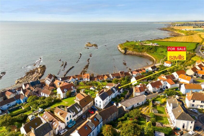 The East Neuk home sits just off the Fife coast.