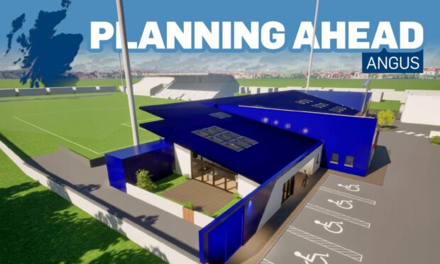 The Links Park home of Montrose FC is in line for a major revamp. Image: Crawford Architects