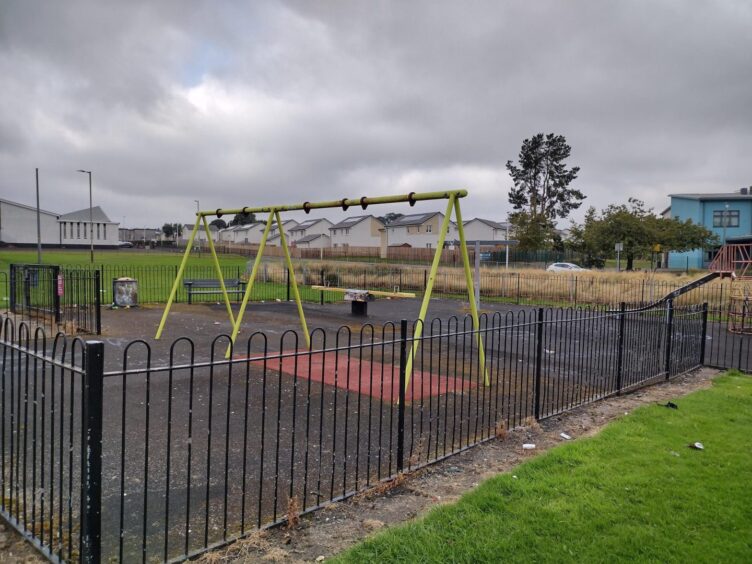 The St Leonard Place playpark was closed after repeated vandalism.