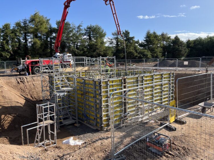 Monifieth High School campus progress.