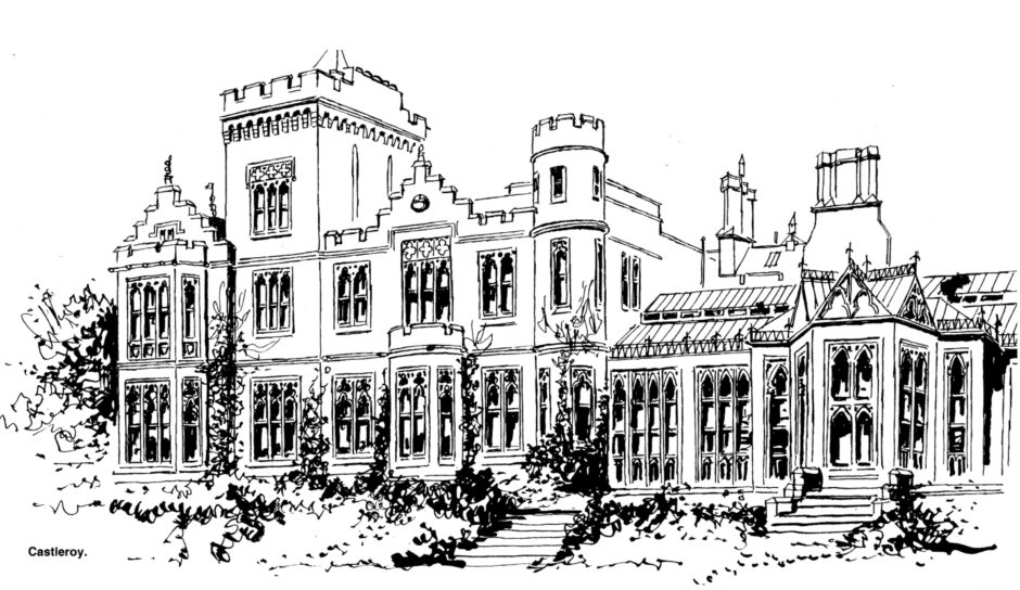 A sketch of Castleroy, which became Dundee's largest home. 