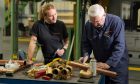 Carys Anderson  and Colin McLeish at the Rautomead factory, Dundee. Image: Dylan Drummond/ Son of the Sea Photography