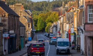 Drummond Street running through Comrie