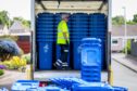 More than 65,000 blue bins will eventually be rolled out across Angus. Image: Steve Brown/DC Thomson