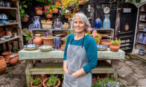 Sarah Mills at Crail Pottery. Image: Steve Brown/DC Thomson