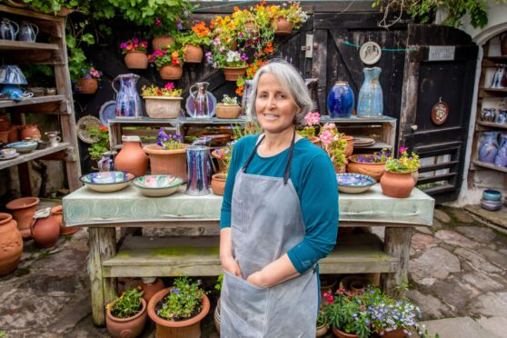 Sarah Mills at Crail Pottery. Image: Steve Brown/DC Thomson