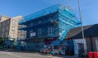 The building on Princes Street is surrounded by scaffolding. Image: Steve Brown/DC Thomson