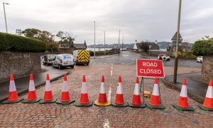 The Broughty Ferry roadworks have begun. Image: Steve Brown/DC Thomson