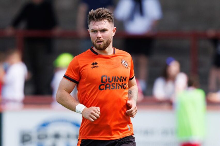 Glenn Middleton in action against Brechin in pre-season