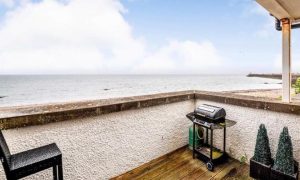 Views of the North Sea from the apartment.