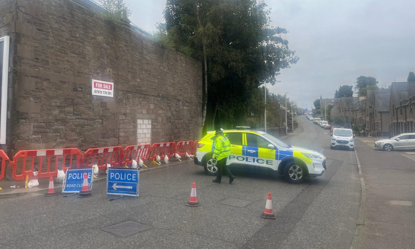 Police closed South Street, Forfar. Image: Logan Hutchison/DC Thomson