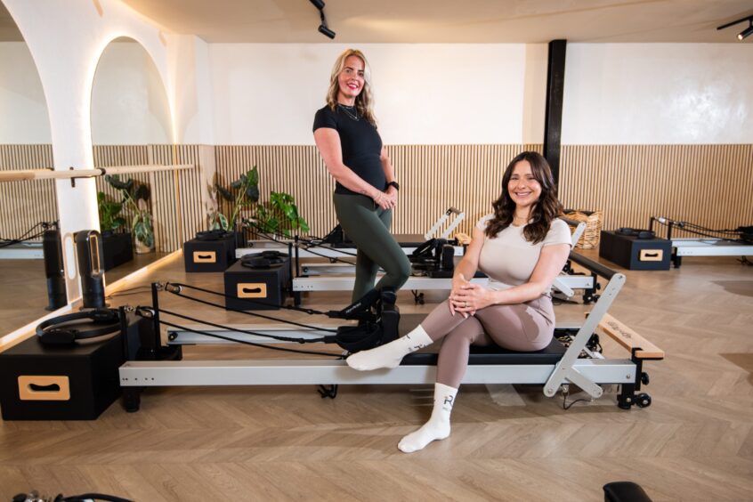 The Reformer Studio in Broughty Ferry is owned by Lynsey Donald (standing) and Shona Lees.