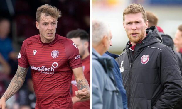 Arbroath stalwarts David Gold and Colin Hamilton. Images: SNS