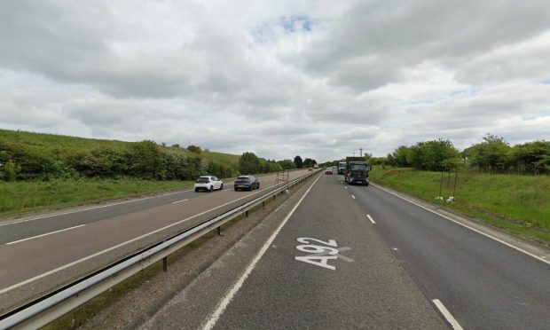 The works are taking place on the A92 between Lochgelly and Cardenden. Image: Google Street View