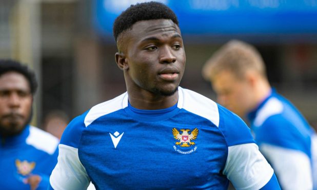 St Johnstone striker, Adama Sidibeh.