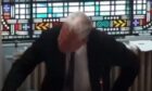 The moment Mr Boyd stood up to address Ms Speed at a council meeting.