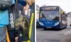 Passengers were left stranded by the packed 39 Stagecoach bus. Image: Supplied/Kim Cessford/DC Thomson