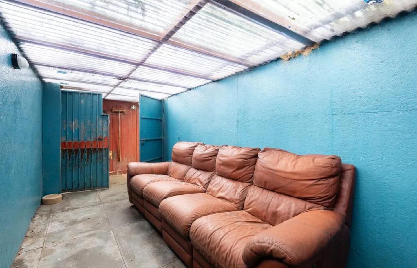 A seating area at the kennels