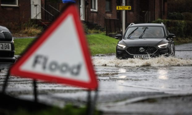 Flood alerts have been issued for across Tayside, Fife and Stirling. Image: Mhairi Edwards/DC Thomson