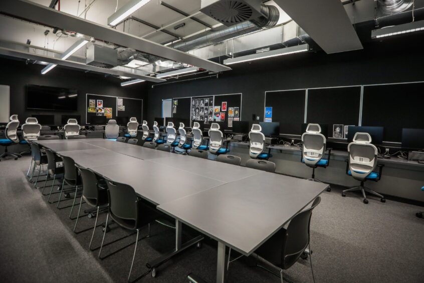 The IT section of Dunfermline Learning Campus learning lab