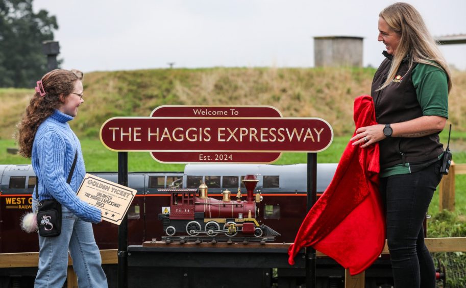 The Deer Centre miniature railway is called the Haggis Expressway