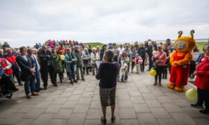 The crowds showed up in their masses to see the new facility. Image: Mhairi Edwards/DC Thomson