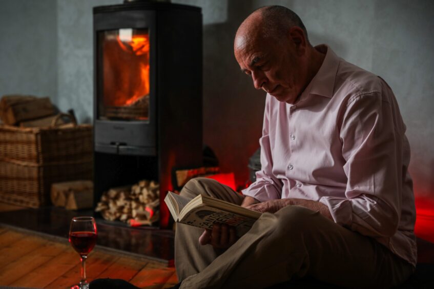 Stewart Ross is a big fan of wood burning stoves. Image: Mhairi Edwards/DC Thomson.