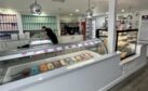 The main display counter at the ice cream cafe in Perth.