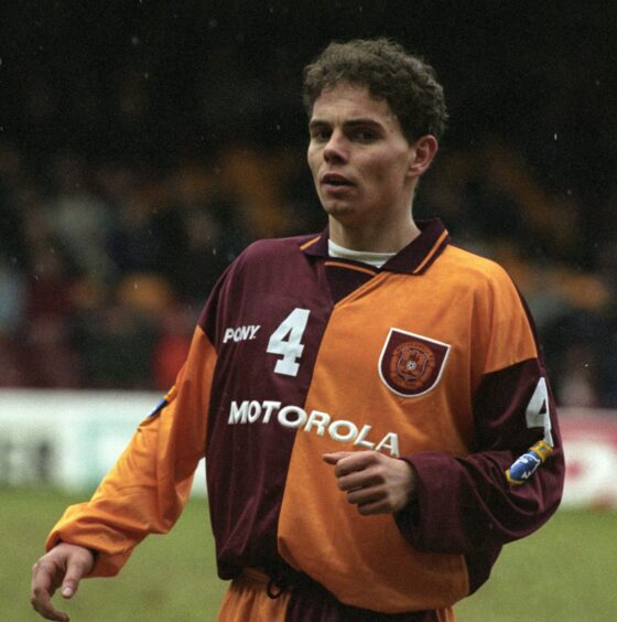 Simo Valakari in action for Motherwell.