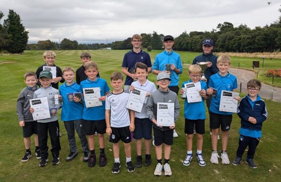 Brechin juniors at their recent summer prizegiving. Image: Supplied