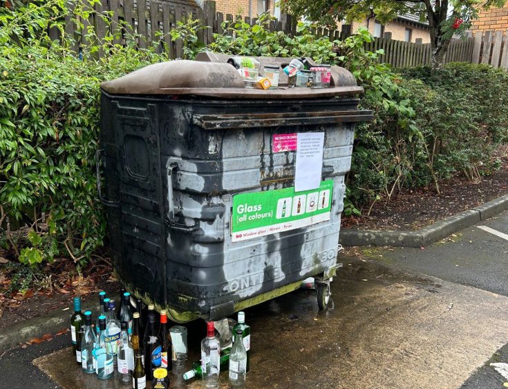 Monifieth Tesco bottle bank