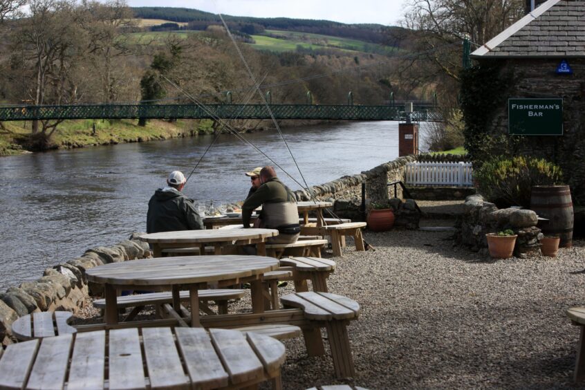 Pitlochry's Port Na Craig Inn's outside area.