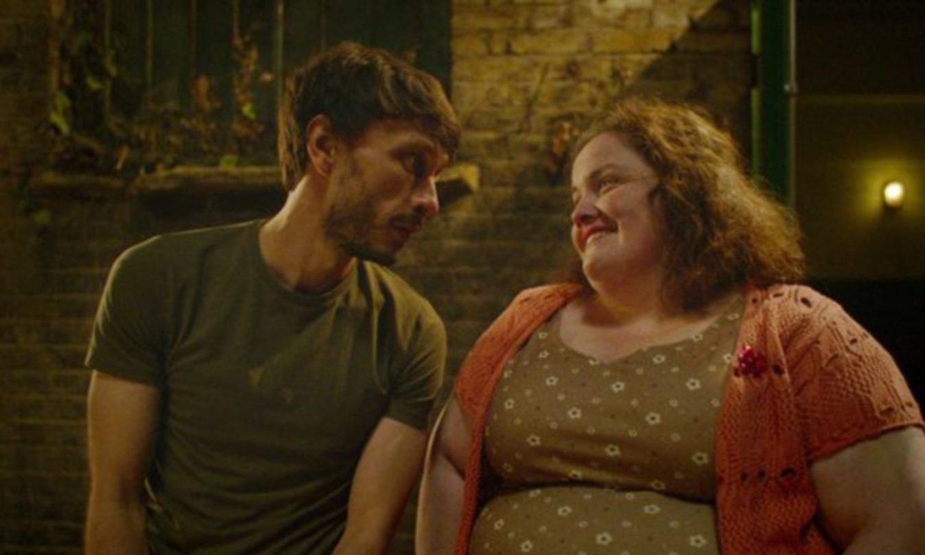 Richard Gadd and 'Martha', played by Jessica Gunning, in Baby Reindeer.