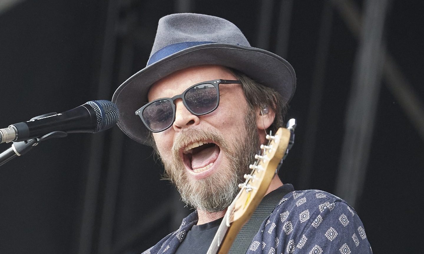 Mandatory Credit: Photo by Tom Bowles/Shutterstock (12230868bd)

 Gaz Coombes fronts Supergrass as they perform on the Obelisk Arena Stage of Latitude Festival in Henham Park, Suffolk, with family's experiencing their first festival since the covid pandemic
Latitude Festival Day 2, London. UK - 24 Jul 2021