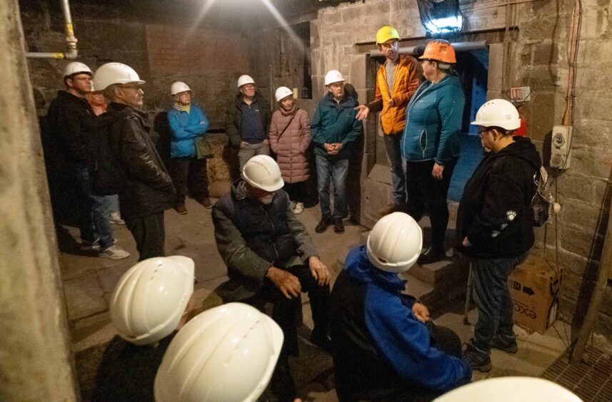 A tour of Dundee vaults in full swing. Image: Paul Reid. 