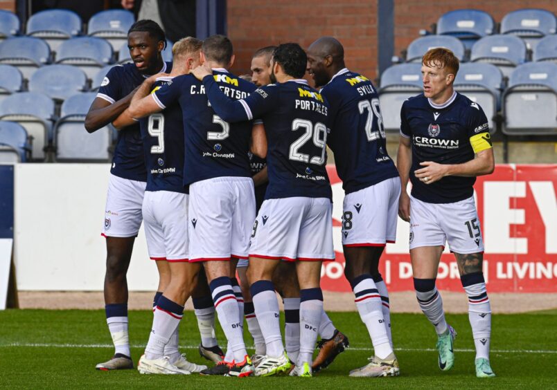 Dundee took the lead through Ziyad Larkeche's first-half strike. Image: Rob Casey/SNS