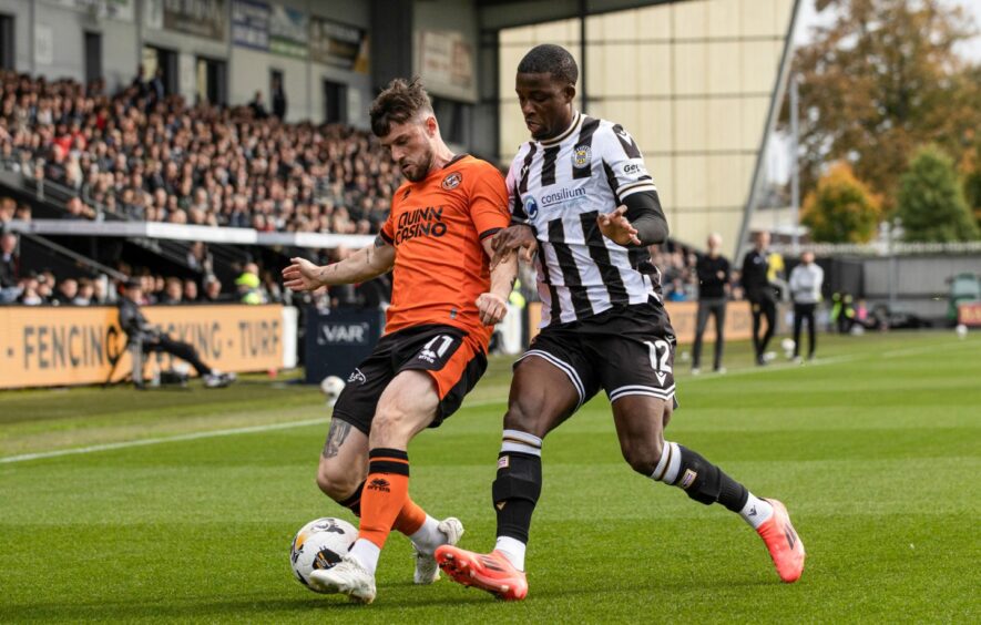 Will Ferry in action against St Mirren at the weekend