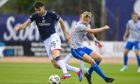 Scott Fraser in action for Dundee. Image: Rob Casey/SNS