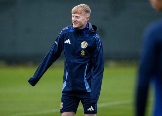 James McPake during the defeat at Morton.